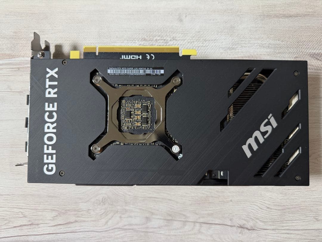 GeForce RTX4070 SUPER 12G VENTUS ジャンク