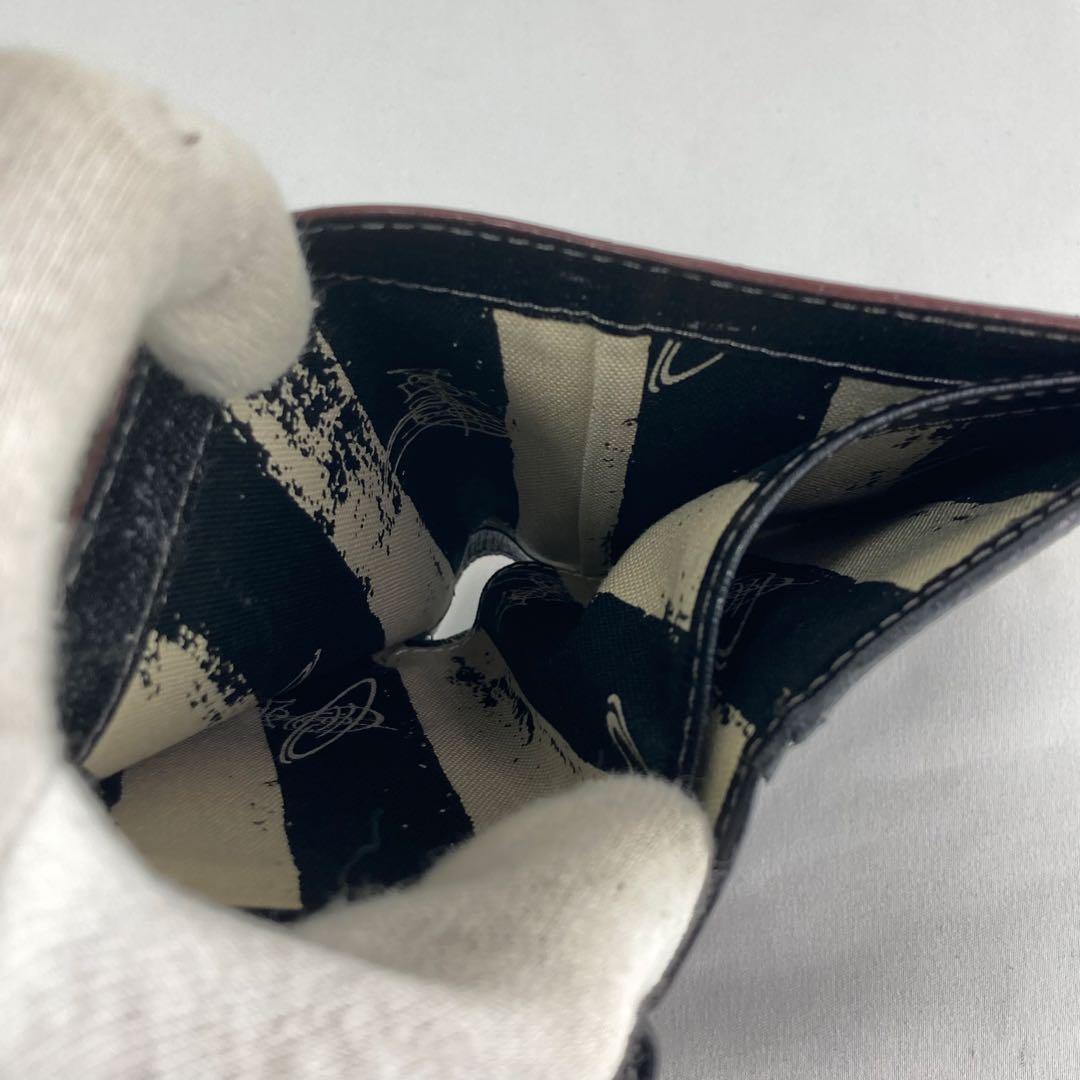 【美品】Vivienne Westwood 三つ折り財布　ブラック　オーブロゴ