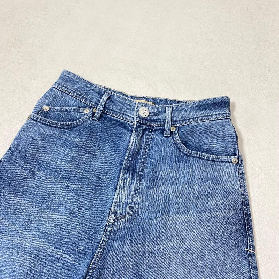 美品 YANUK ヤヌーク LEA ボーイズストレート デニムパンツ 25