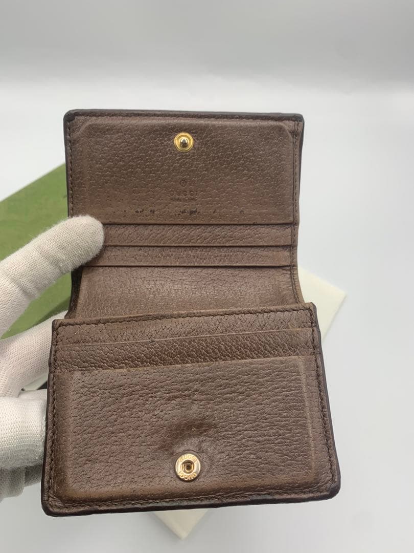 グッチ オフィディア GGマーモント シェリーライン 二つ折り財布