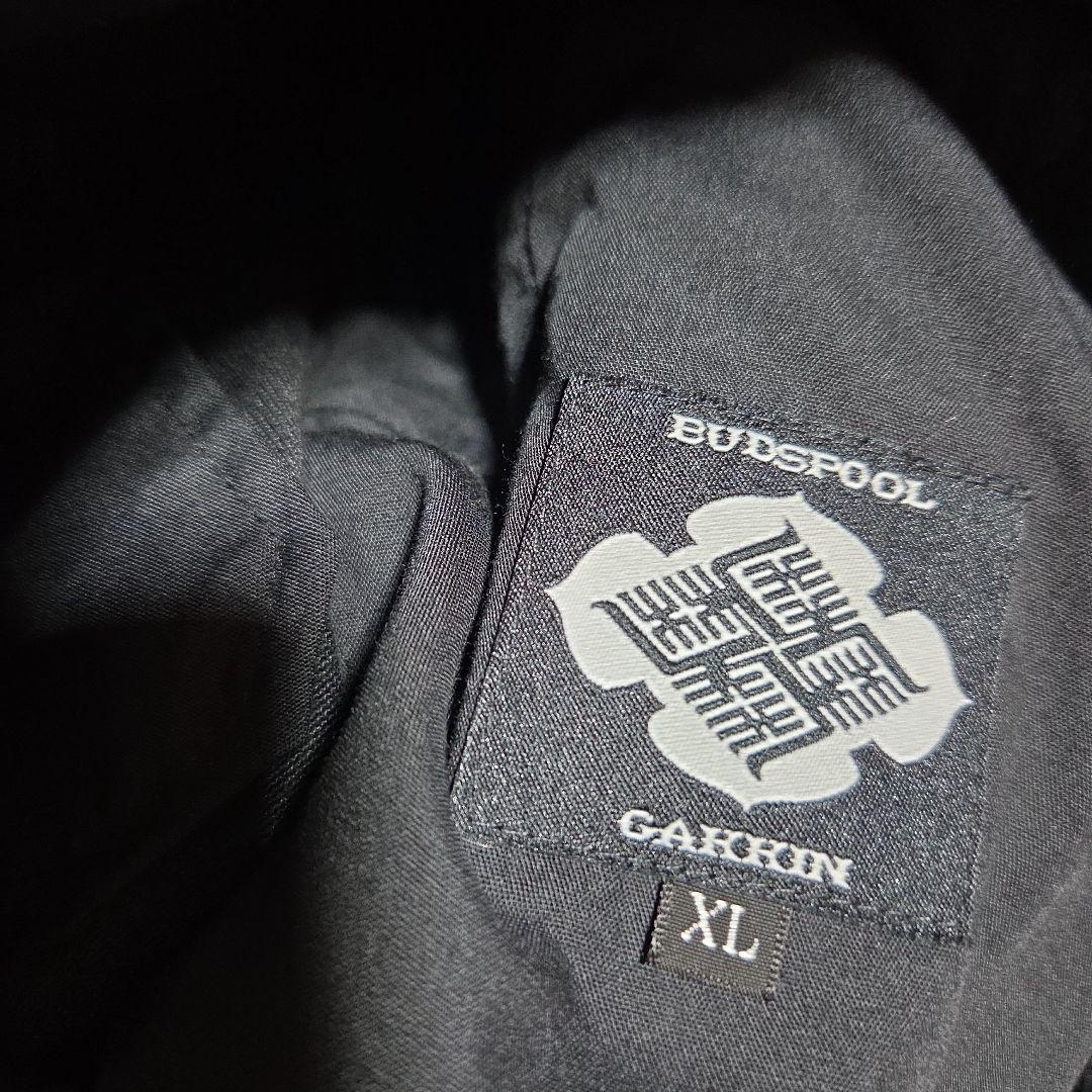 GAKKIN松煙墨BUDSPOOL ベロアセットアップ黒XL