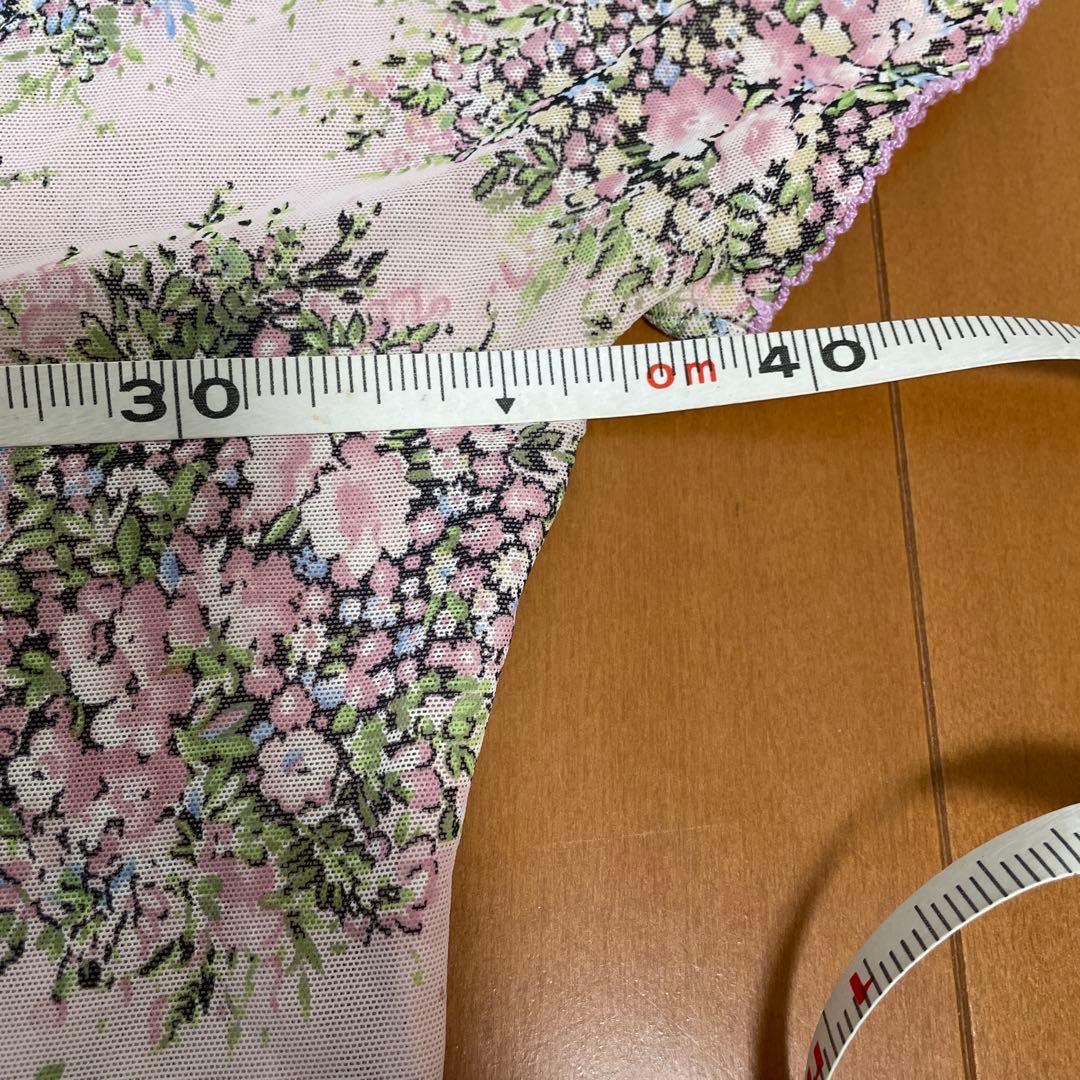 1990年代　美品　アンナモリナーリBLUGIRL 花柄 メッシュトップスD32