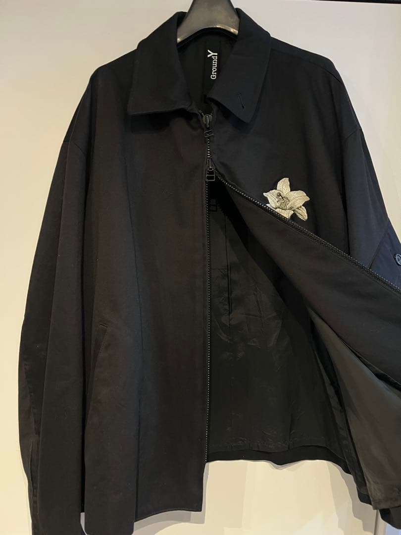ヨウジヤマモトGround Y 25awウィップコード百合刺繍 スーベニアJKT