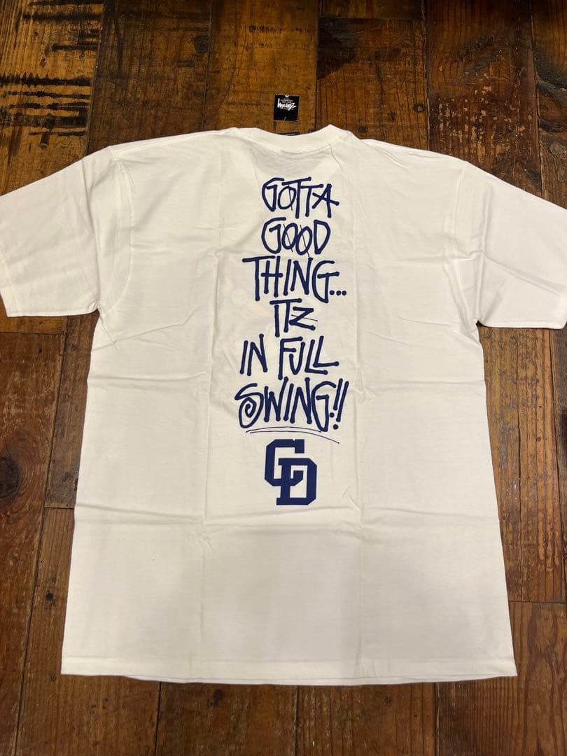 STUSSY ステューシー ×中日ドラゴンズ Tee White Tシャツ