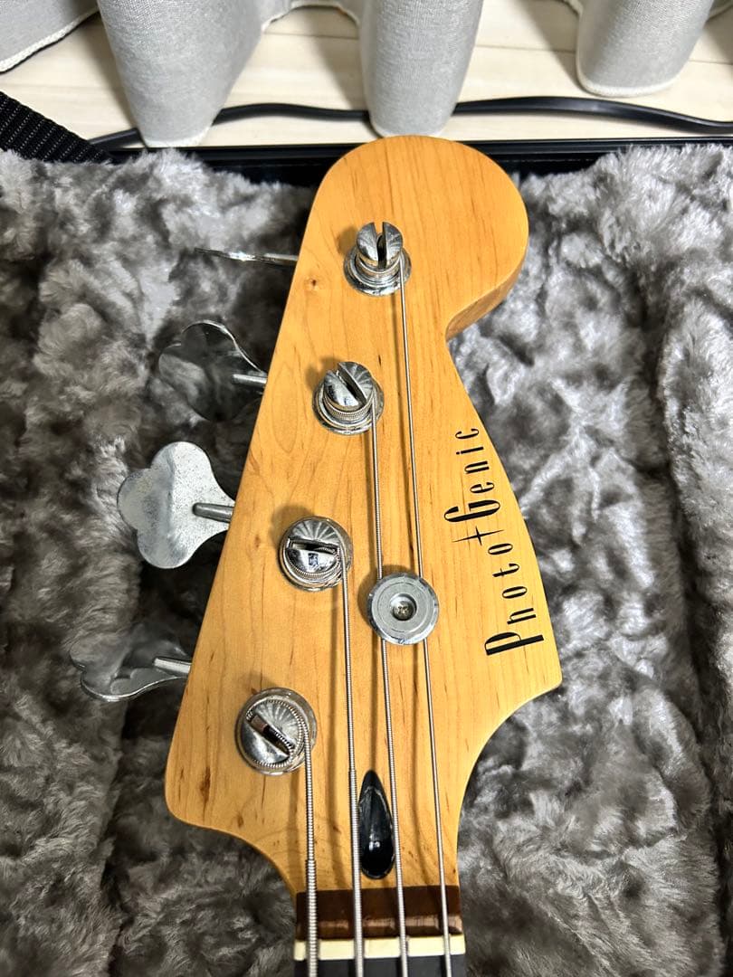 【初心者必見】Photogenic Jazz BASS極上品ネック指板ブラック化