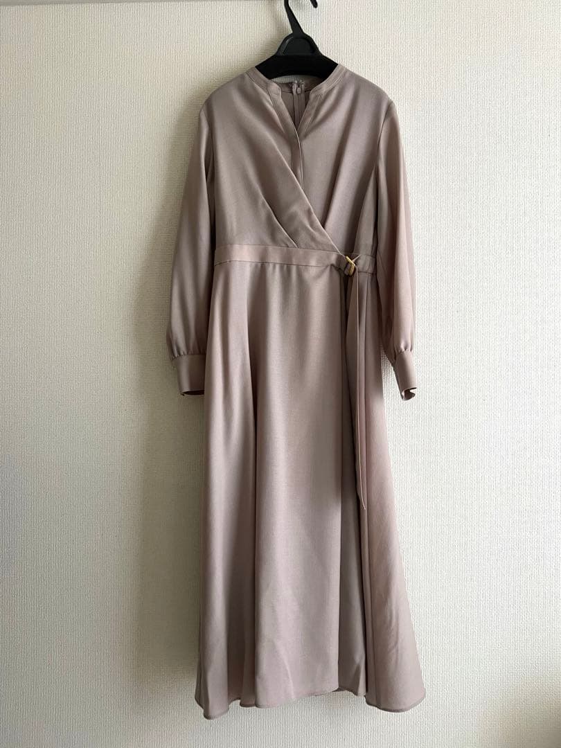 【りんご】ANAYI ウールジョーゼットカシュ ワンピース