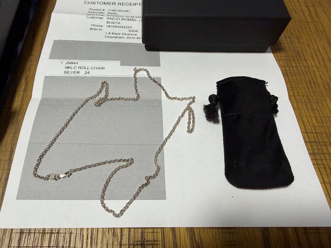 クロムハーツ Chrome Hearts ネックレス チェーン ロールチェーン