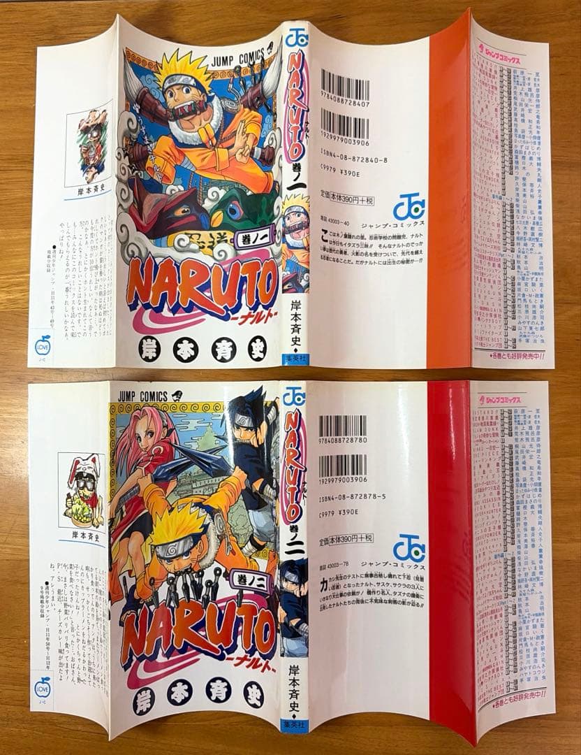 【初版】NARUTO　ナルト　1巻、2巻セット　巻ノ一　巻ノニ　希少品　レア　本
