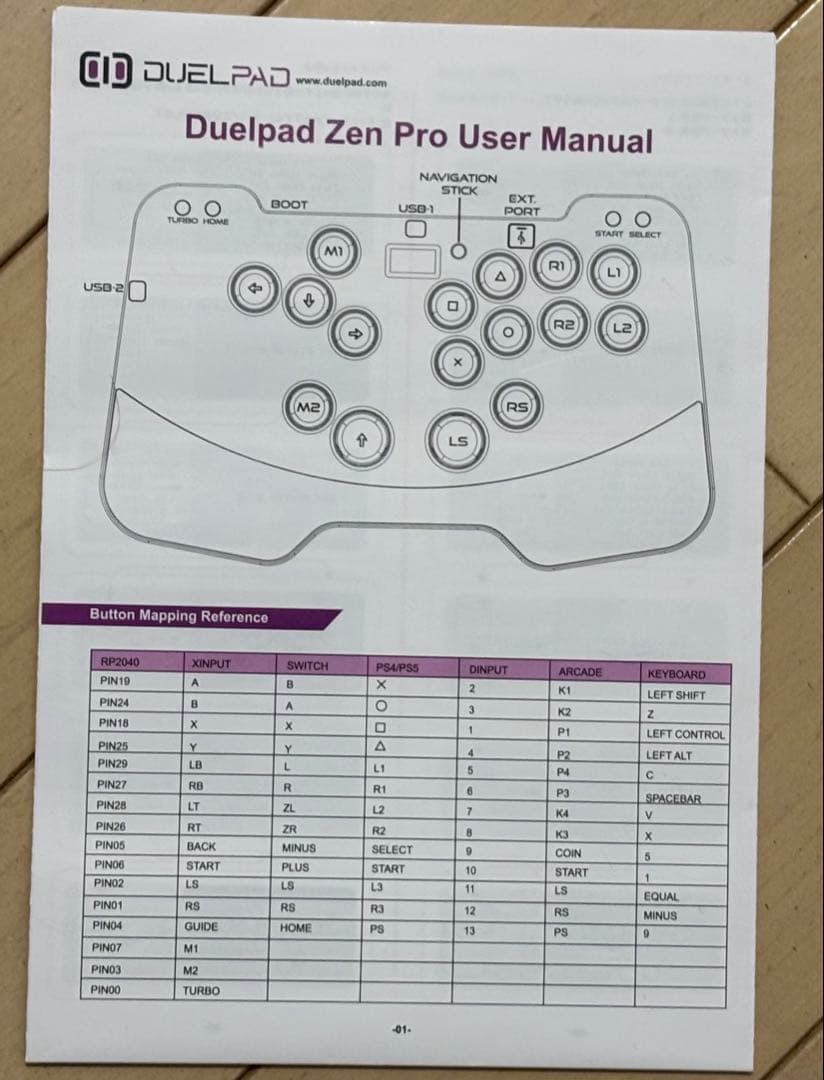 DUELPAD ZEN PROレバーレスコントローラー
