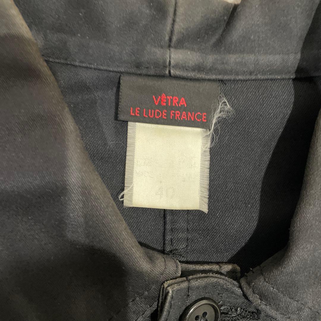 90s VETLA べトラ　フランス製ジャケット　ブラックモールスキン