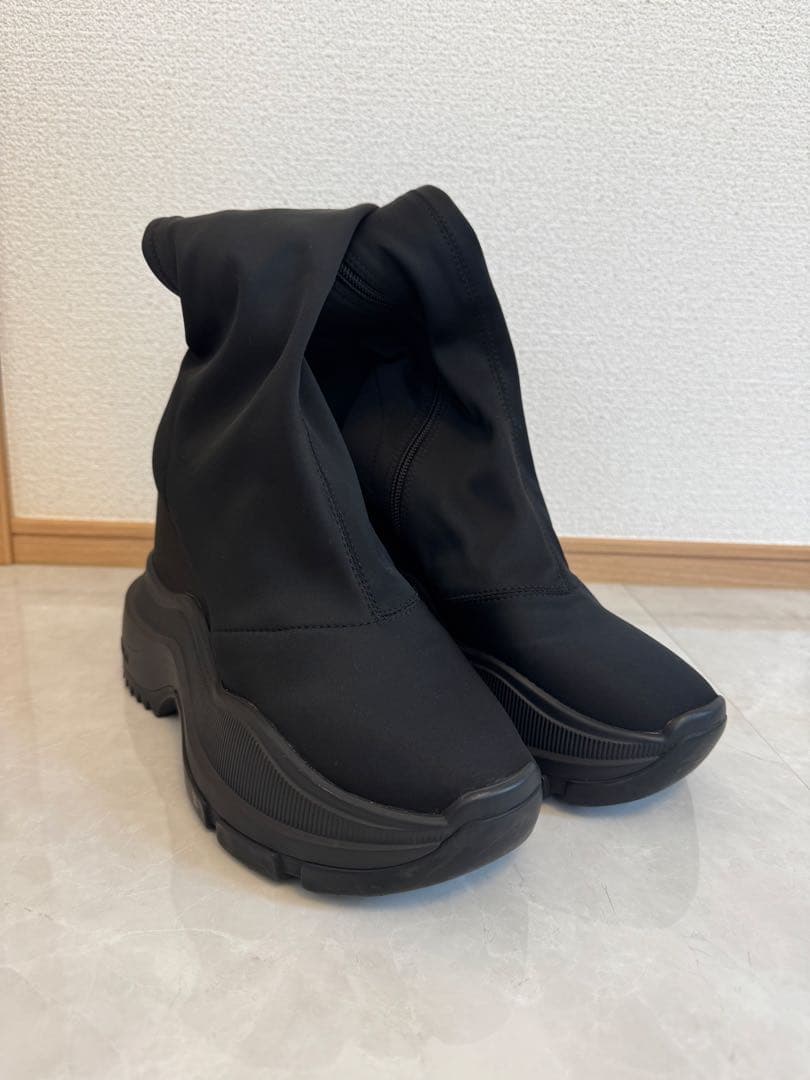 靴 YELLO DOUBLE SNEAKER LONG BOOTS M