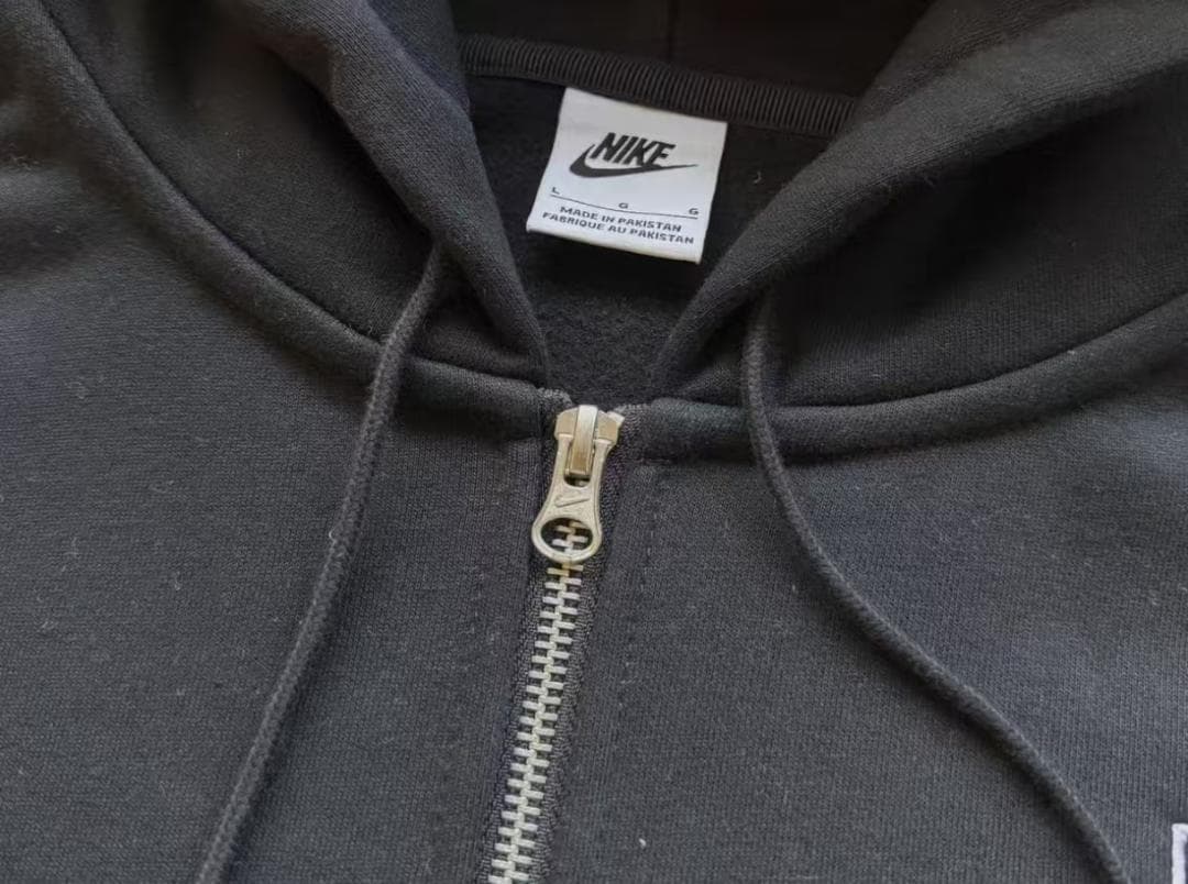 Nike x Stussy ブラック ジップアップパーカー Mサイズ