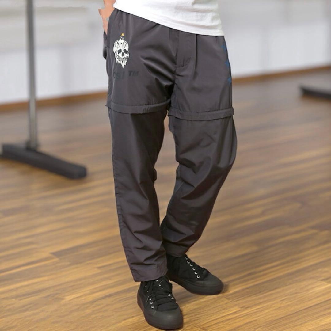 【新品】DIESEL ディーゼル／切り替え ナイロンパンツ S