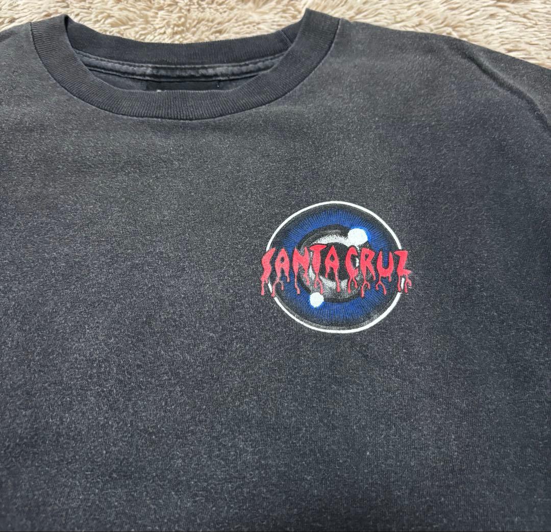90s-00s SANTA CRUZ ROSKOPP Tシャツ　ブラック　M
