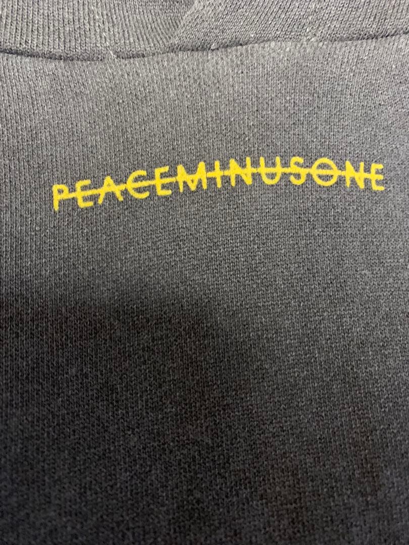 PEACEMINUSONE グレー フード付き フーディ