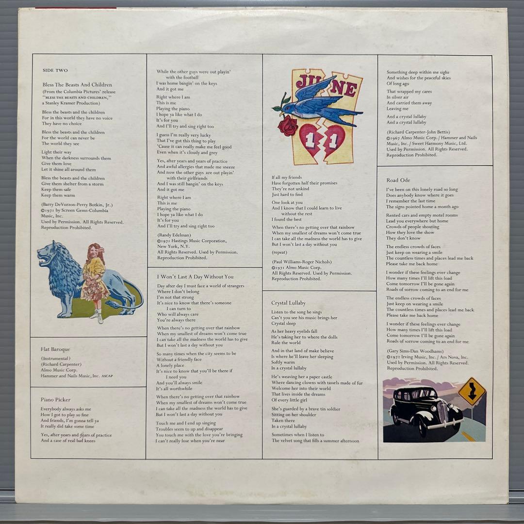 洋楽 Carpenters A Song For You AM-125