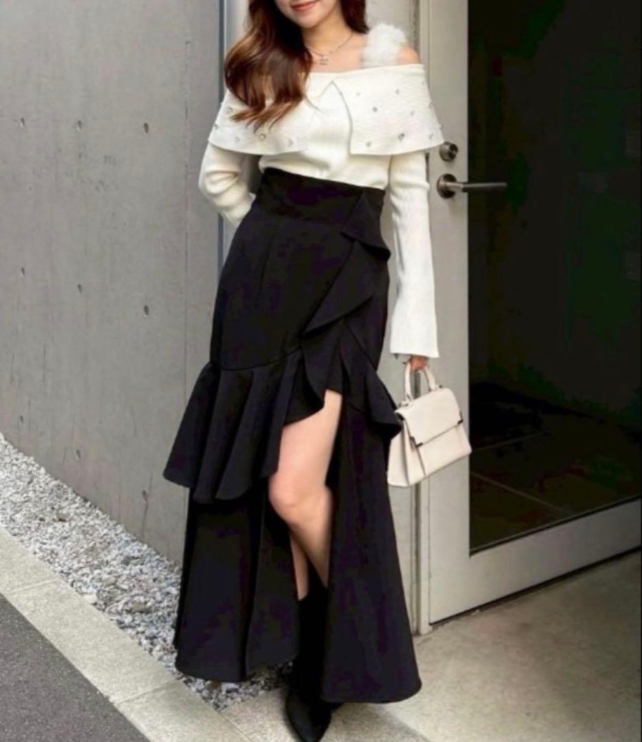 新品リエンダ♡フリルスリットハイウエスト リップサービス リゼクシー スナイデル