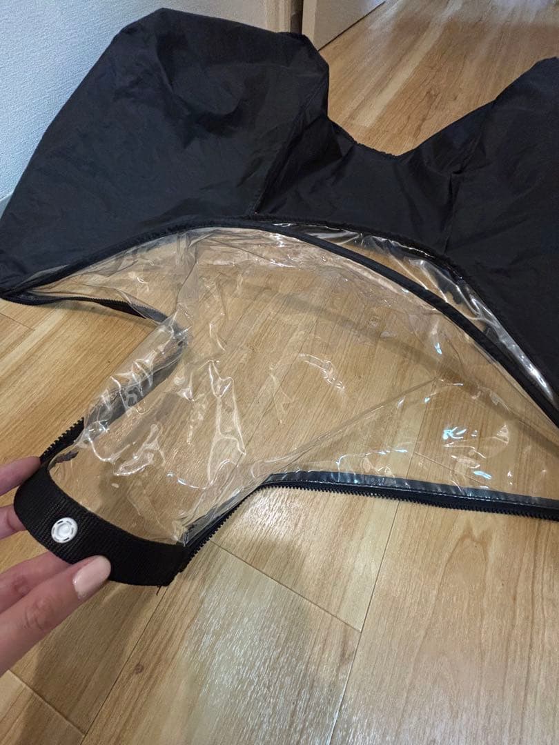 美品　maruto 自転車後方チャイルドシートレインカバー　使用1回