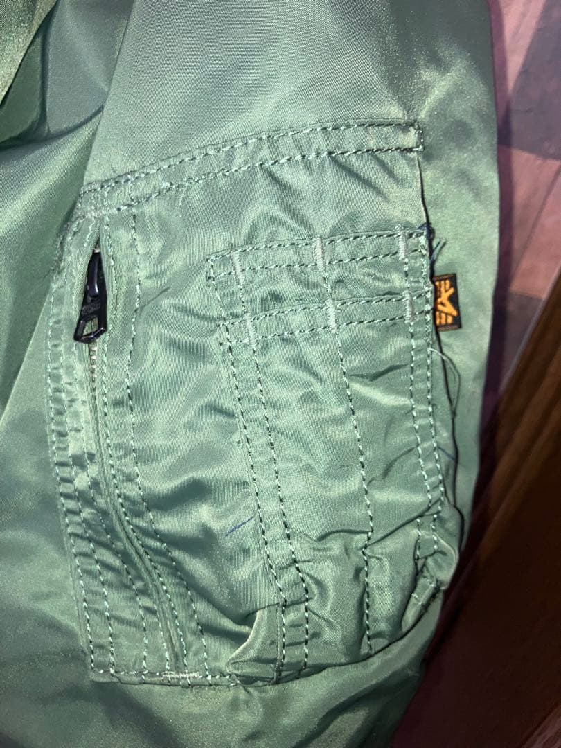 ALPHA INDUSTRIES CWU-45Pフライトジャケット グリーン