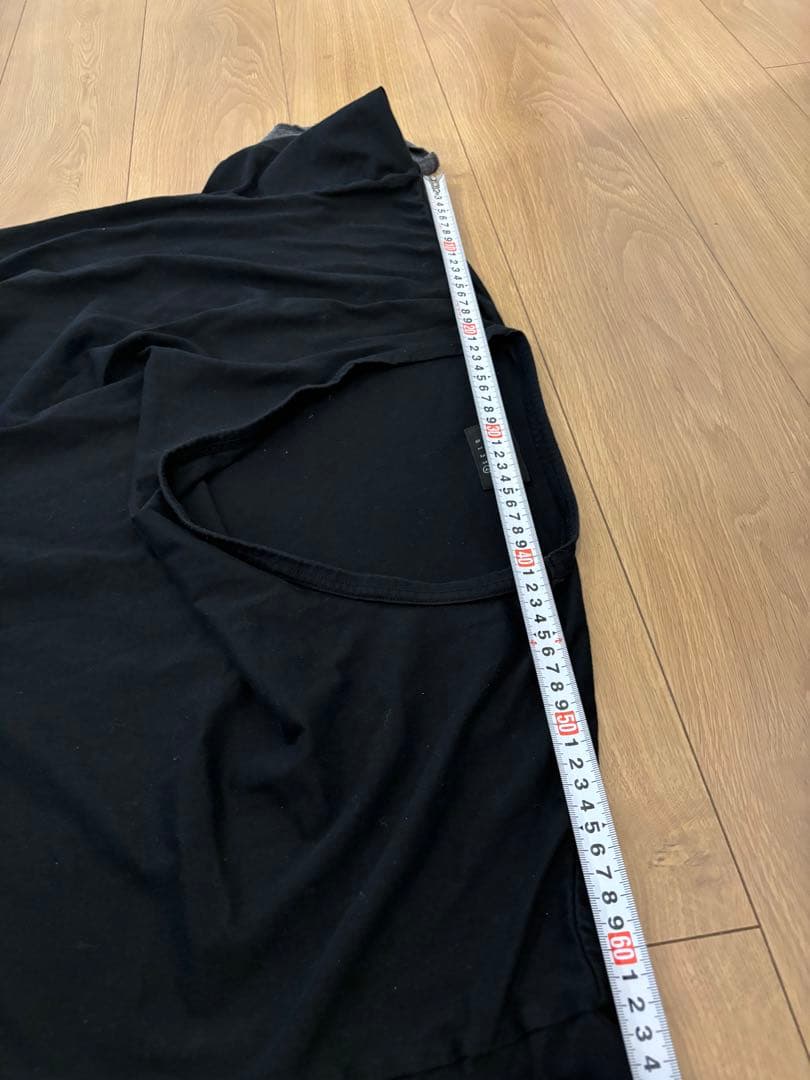 glamb グラム レイヤード Tシャツ 重ね着風 ラグジュアリー 黒