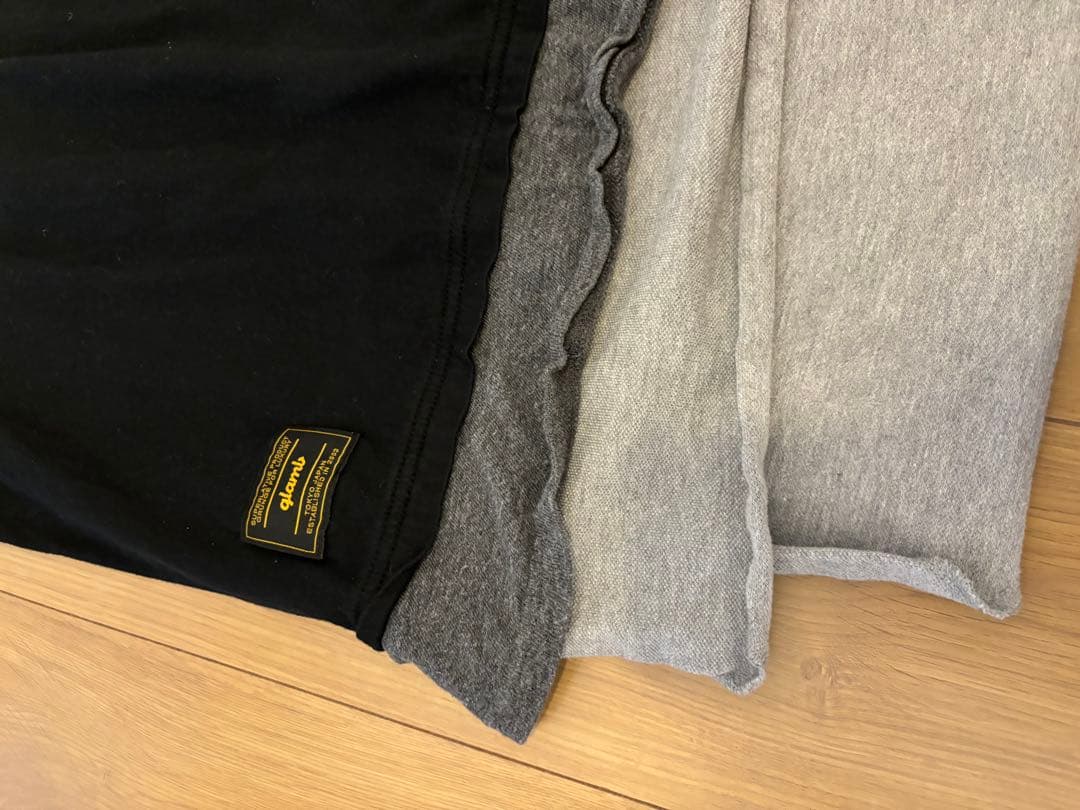 glamb グラム レイヤード Tシャツ 重ね着風 ラグジュアリー 黒