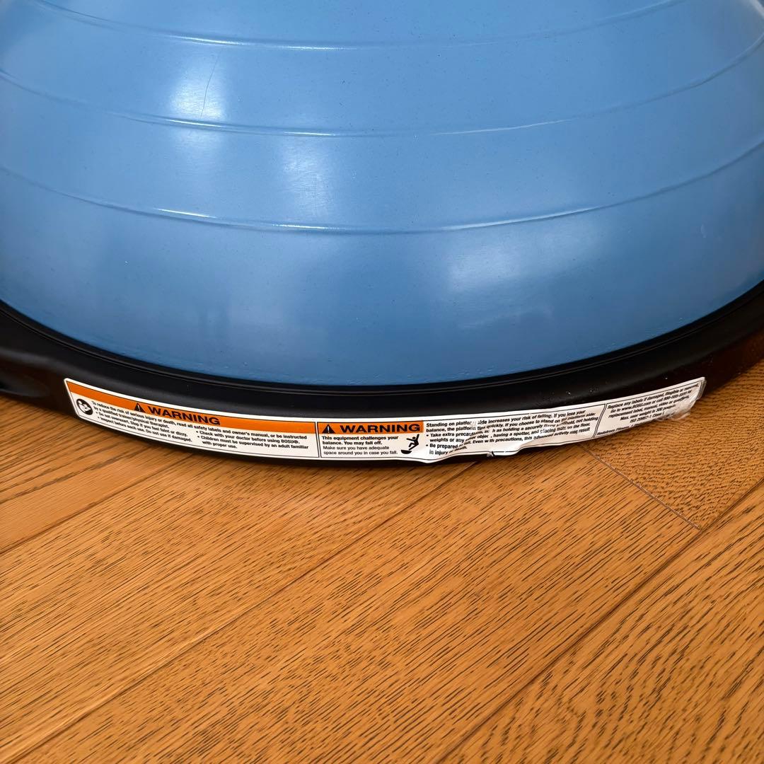 BOSU バランスボール 青 約65cm 箱、ポンプ、説明書付き