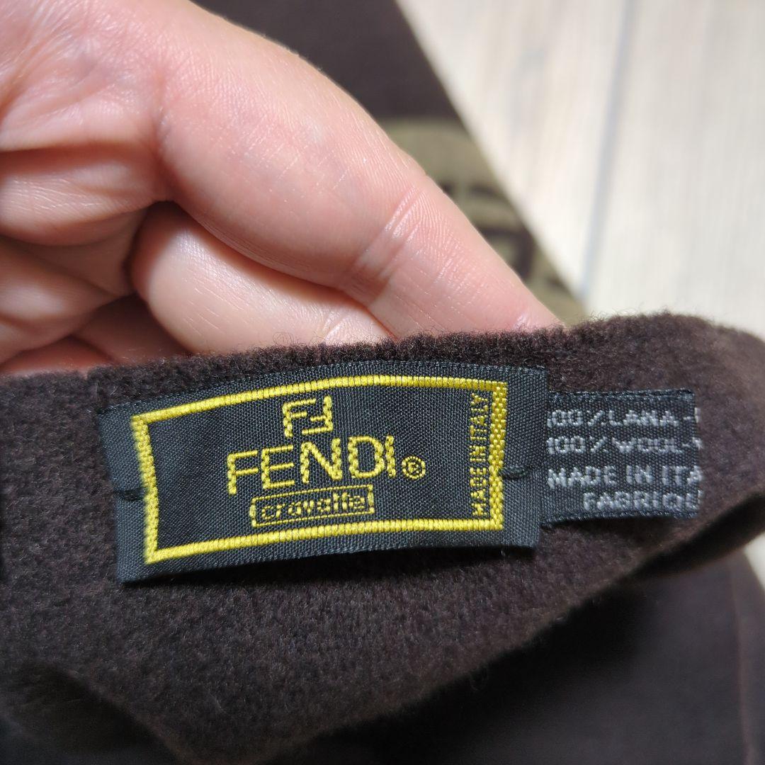 FENDI ウールマフラー 【クリーニング済み】