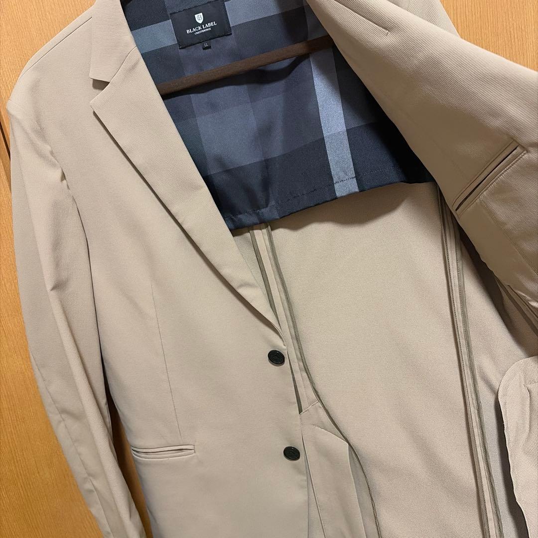 【美品】BLACK LABEL ベージュ テーラードジャケット Lサイズ