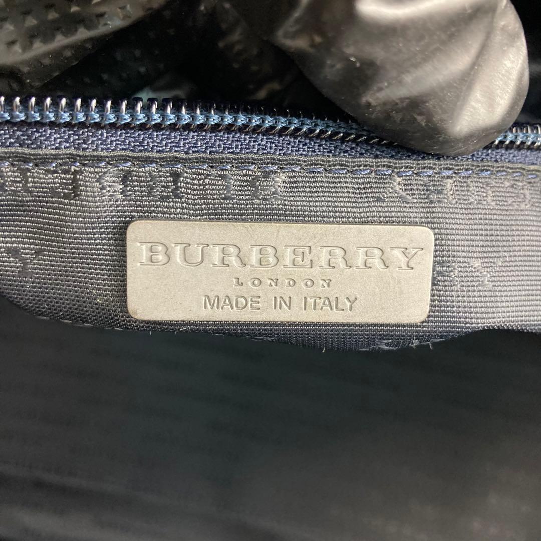 Burberry バーバリー ボストンバッグ A4 ノバチェック 黒 2way
