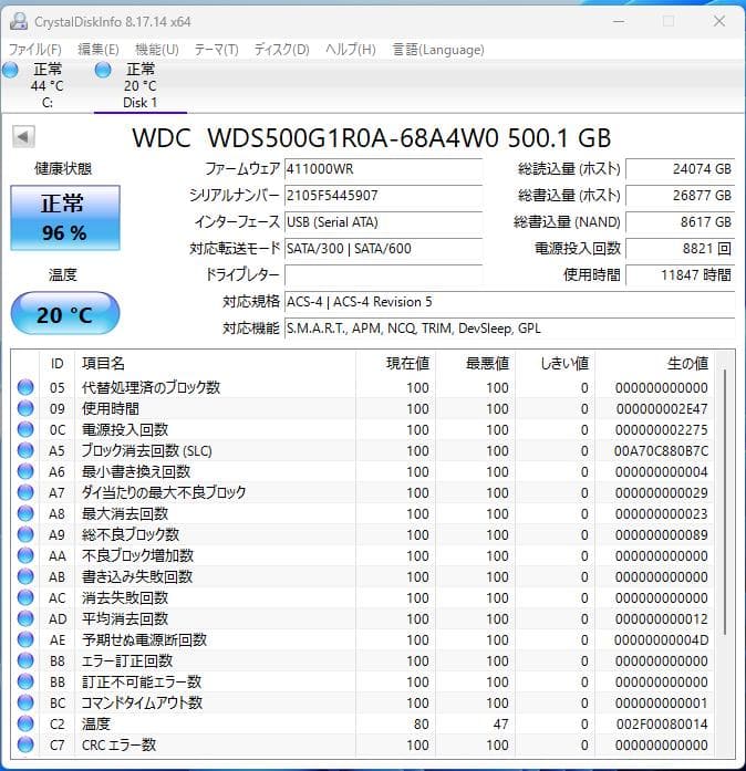 内蔵型SSD WD Red SA500 500GB SATA SSD