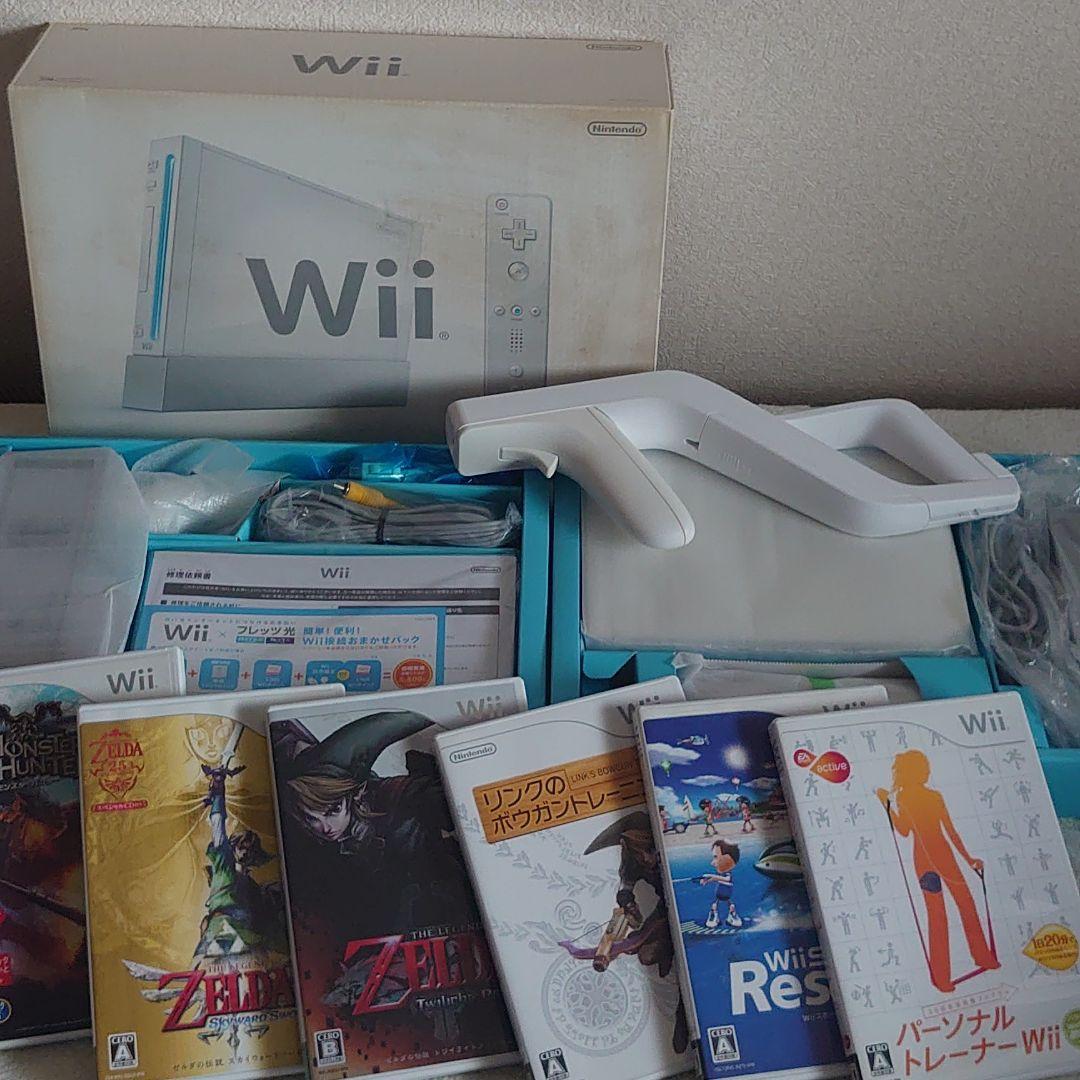 Wii 本体、ソフト7本セット