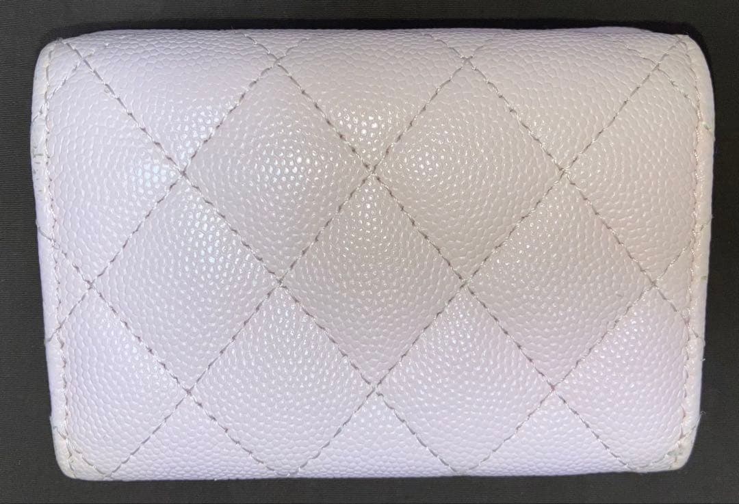 【正規品】CHANEL マトラッセ　キャビアスキン　財布　シャネル　ピンク
