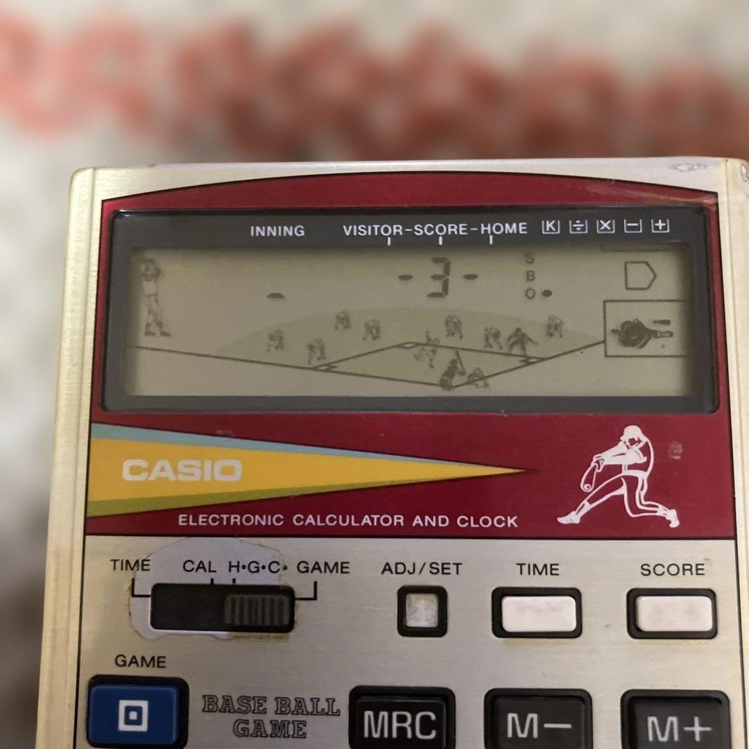 CASIO BB-9T 野球ゲーム電卓 箱説明書付 昭和レトロ 動作確認済