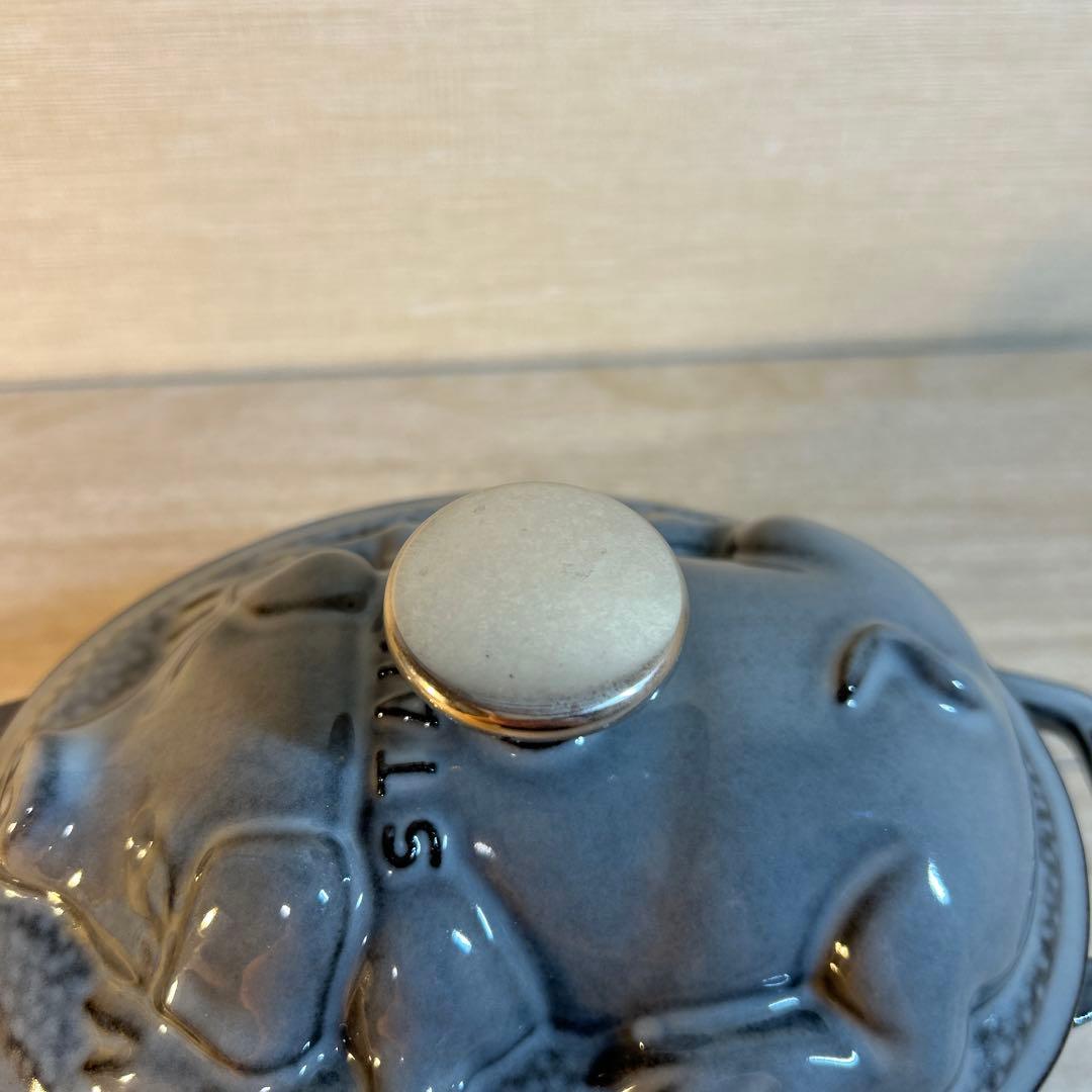 STAUB ストウブ　ピギーココット グレー　両手鍋　鍋　オーバル　17cm