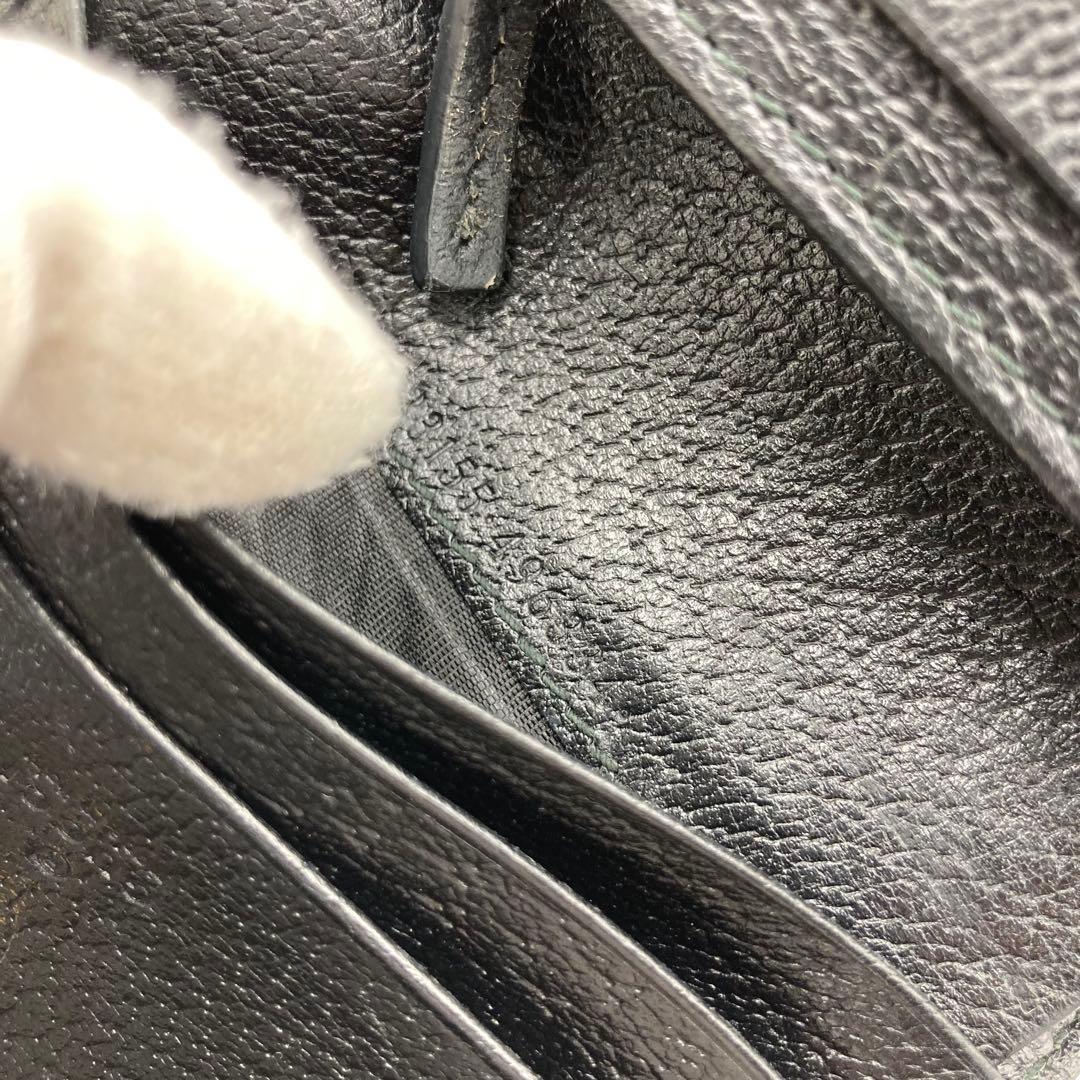 ！極美品！　GUCCI グッチ　コンパクトウォレット　ブラック　165