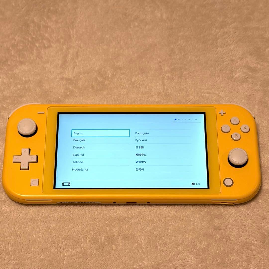 美品 動作確認済 ニンテンドー Switch Lite イエロー 本体 充電器付