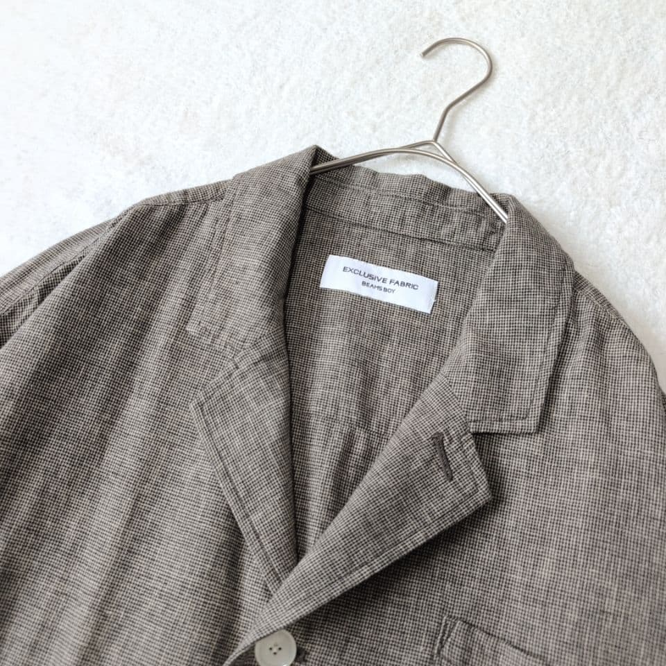 ✨美品✨BEAMS BOY 完売品 テーラードジャケット チェック ビッグ