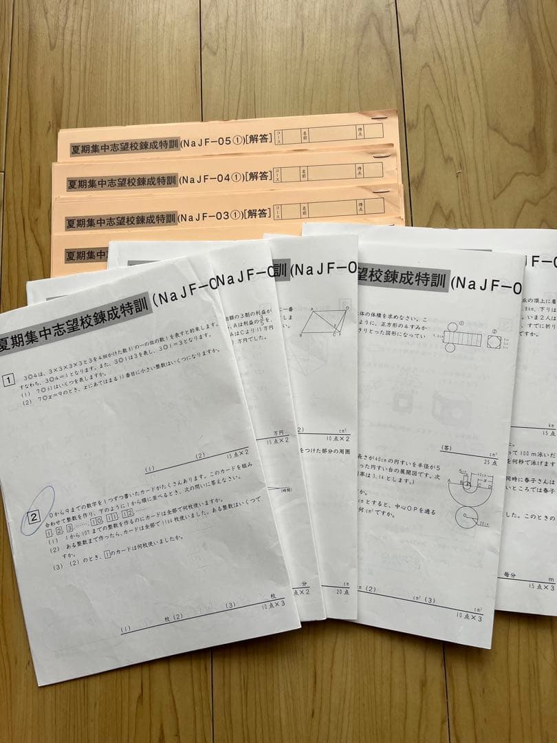 サピックス 6年 SS女子学院・洗足テキスト