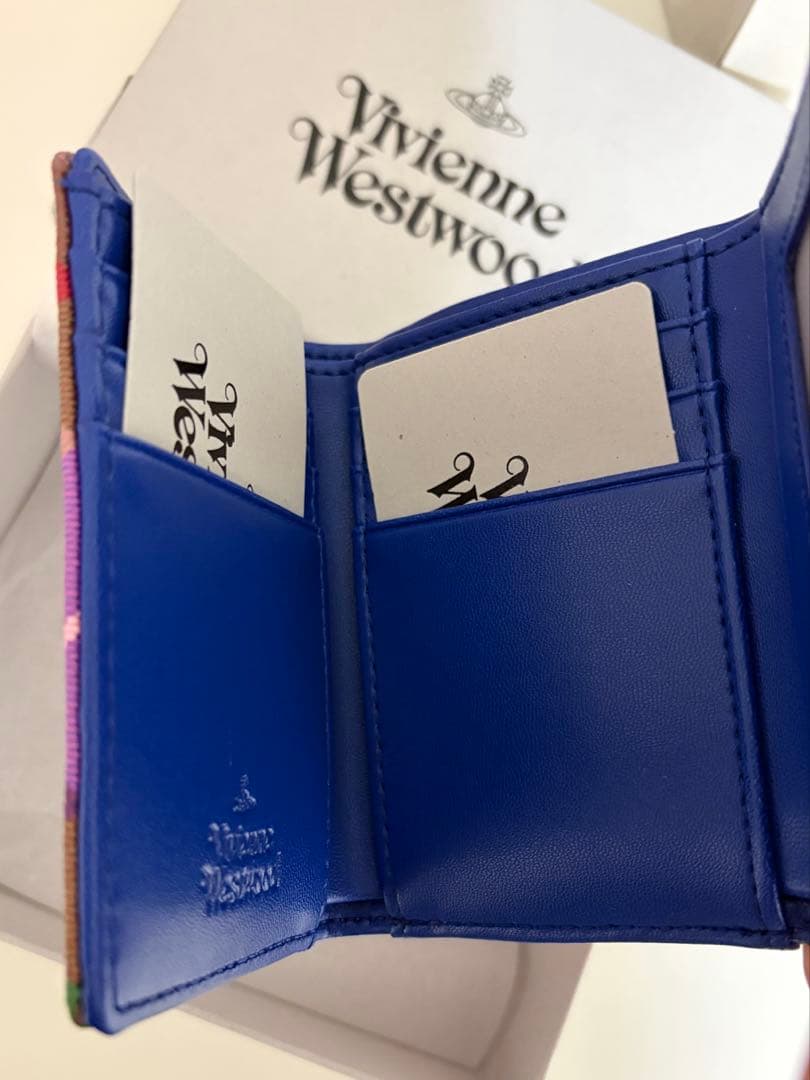 【新品】 Vivienne Westwood タータンチェック 三つ折り財布