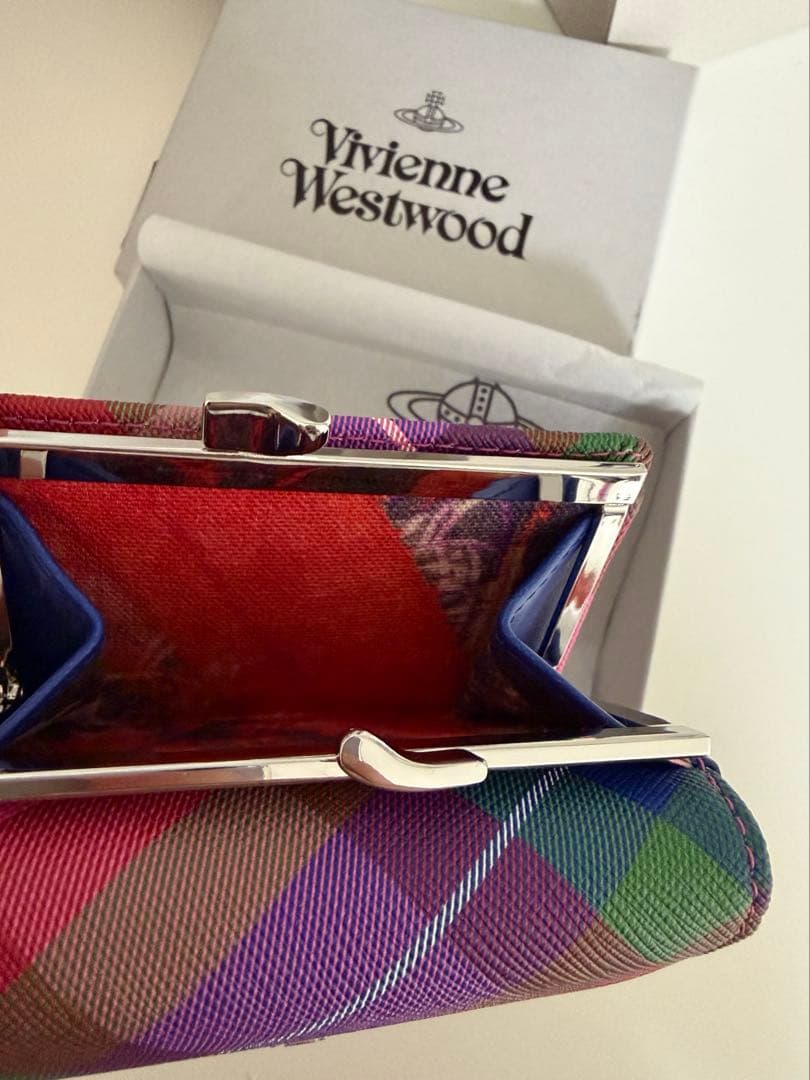 【新品】 Vivienne Westwood タータンチェック 三つ折り財布