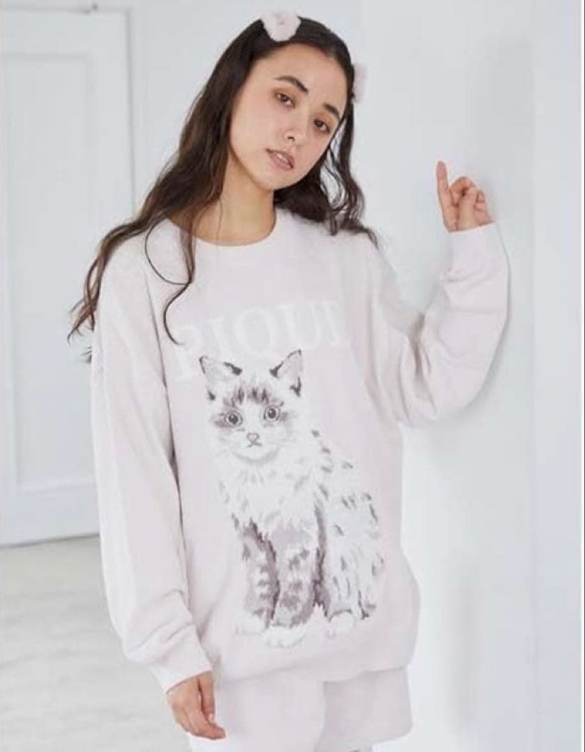ジェラピケ 猫 ルームウェア Fサイズ