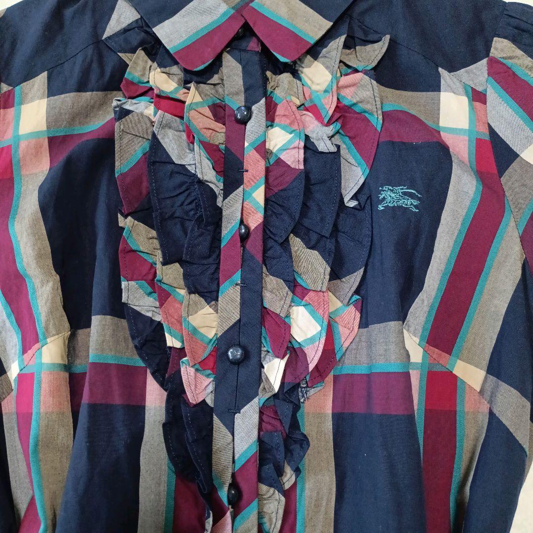 美品 BURBERRY LONDON BLUE LABEL ティアードワンピース