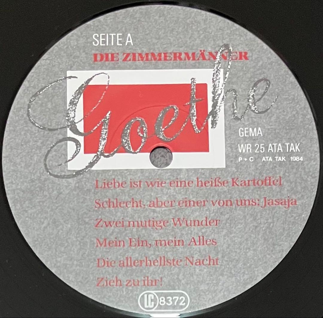 Die Zimmermanner - Goethe ニューウェーブ
