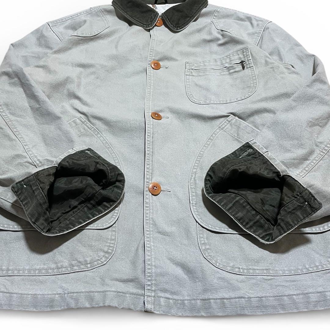 80s L.L.Bean ハンティングジャケット XL 動物柄 グレー