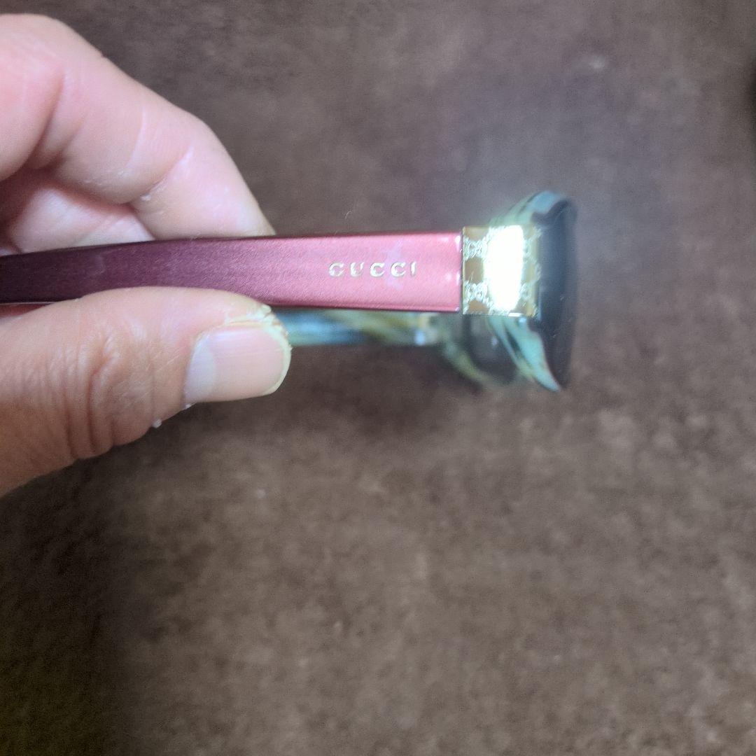 美品♡GUCCI サングラス マルーン スリムフレーム