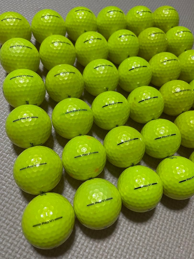 美品　Titleist Pro V1 蛍光イエロー　ロストボール35個