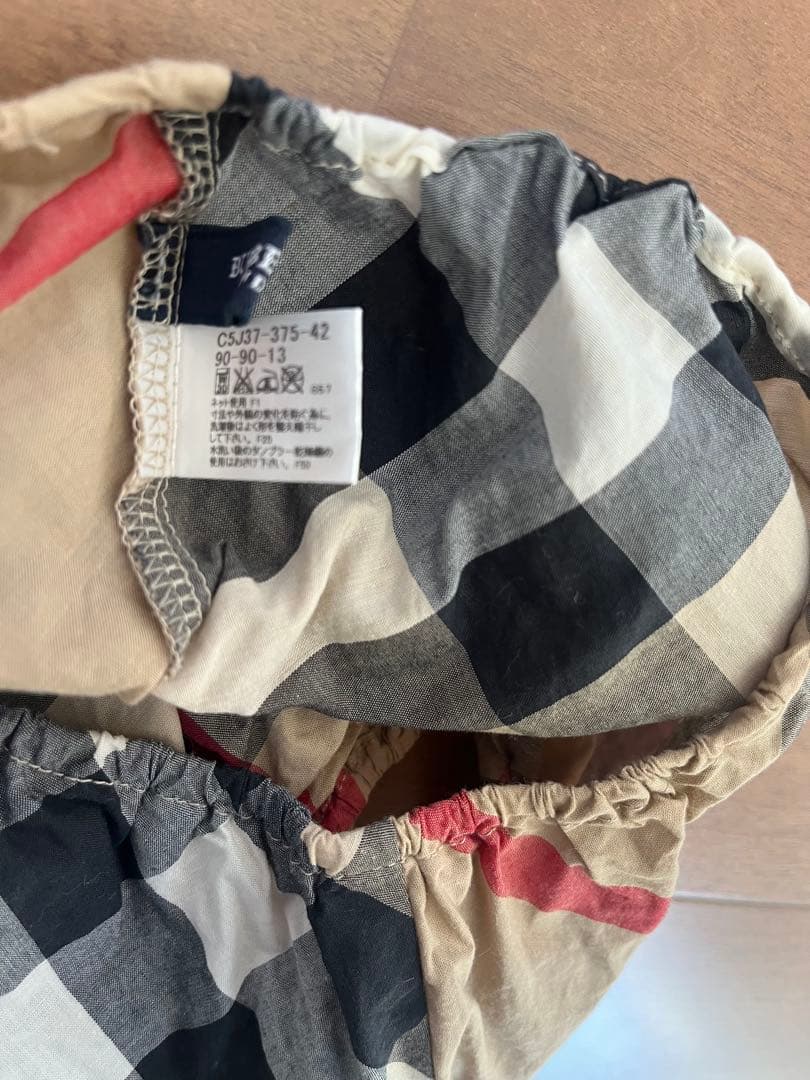 BURBERRY チェック柄ワンピース ショーツセット 90サイズ