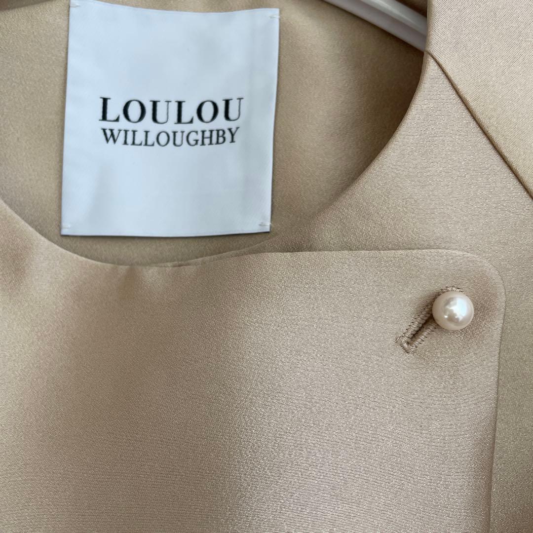 ルルウィルビー　シルキーダブルクロスドレスコート　美品