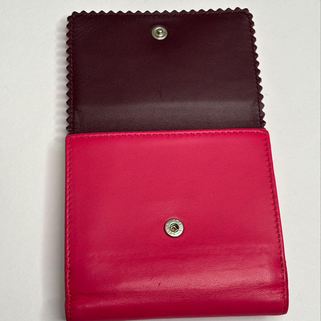 希少♡ヴィンテージLOEWE ロエベWホックナッパレザー折り財布
