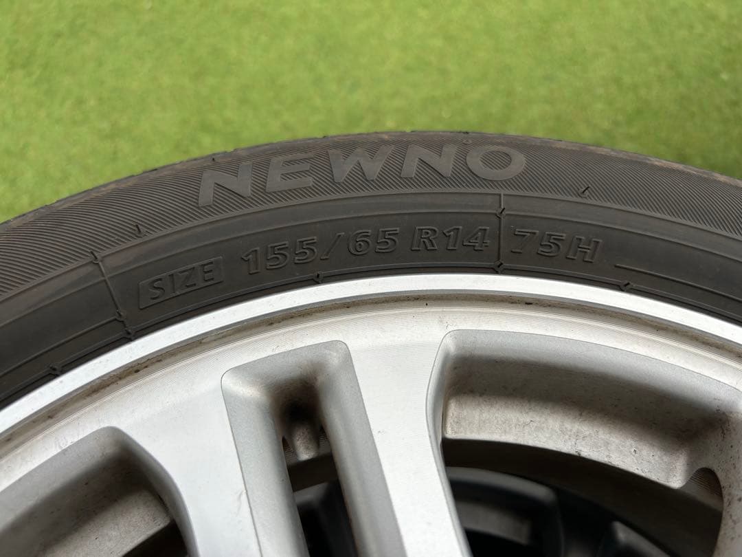 送料込 Nボックスカスタム 純正ホイールタイヤ4本セット